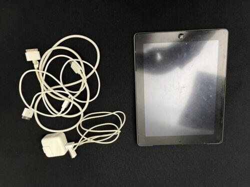Apple iPad 2 Gen Wi-Fi 16GB Silver MC960LL/A A1395 9.7 inch Black/ silver