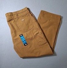 Dickies Men's 46x32 Carpenter Pants Relaxed Fit Duck Canvas 9-Pocket Pant Brown