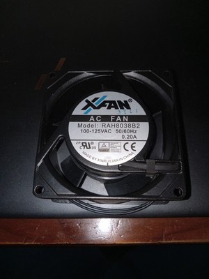 XFAN MODEL RAH8038B2 100-125VAC 50/60Hz 0.20A