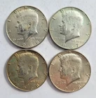 Kennedy Half Dollar, 40 percent silver, lot of 4 circulated coins