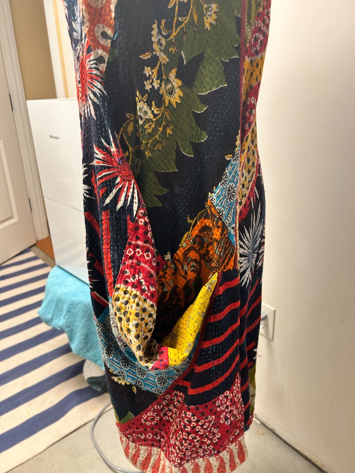 Mintz Meiko Reversible Patchwork Kantha Tunic/Dre… - image 7