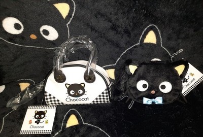  Chococat Mini Handbag & Plush Mini Face Zip Pouch Sanrio Cat Club     