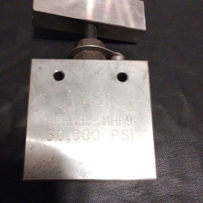 TSI Stainless Steel Needle Valve Manual 30000 PSI NPT Air Water Oil