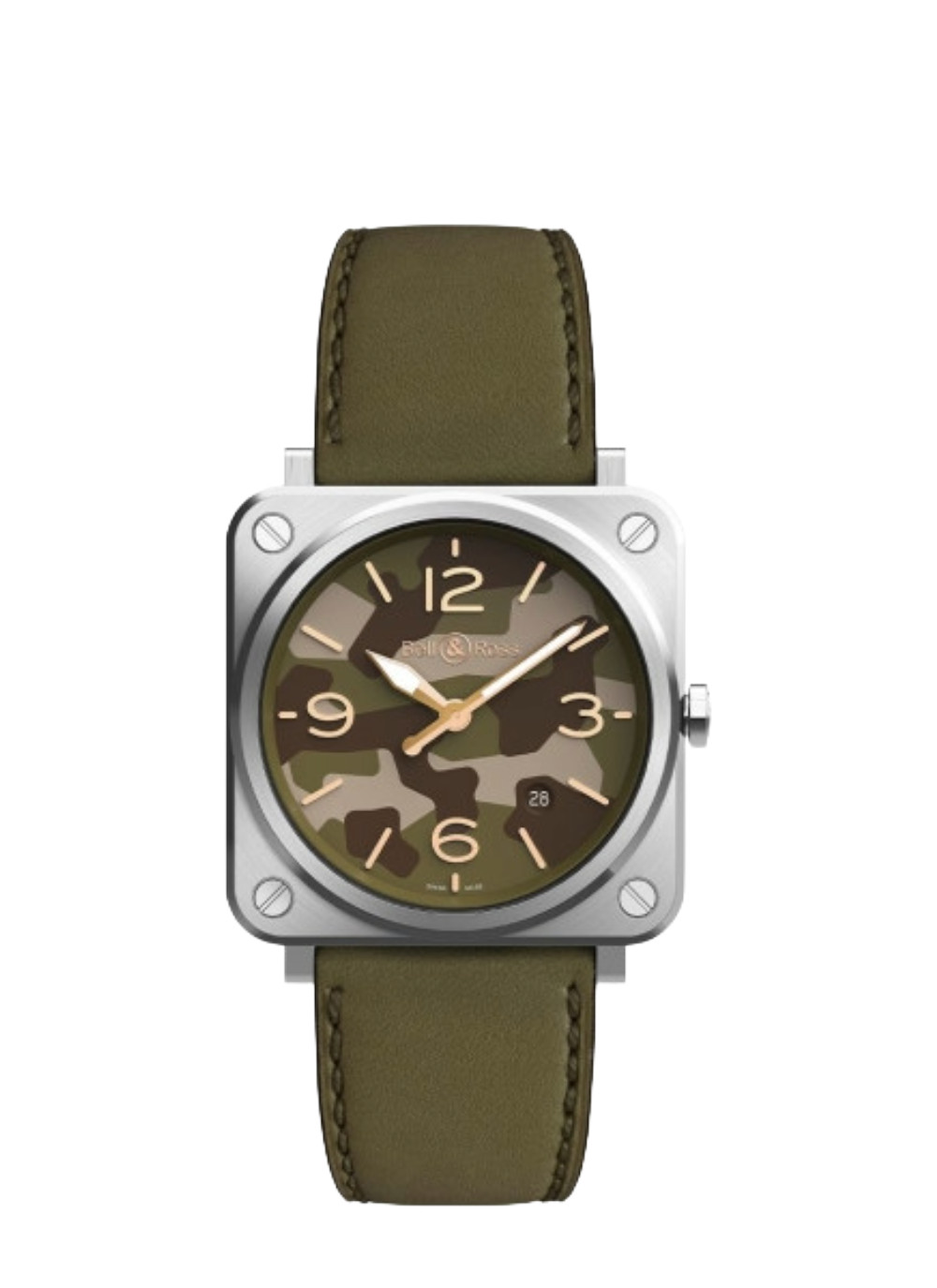Bell and Ross BR S Green Camouflage Stainless steel (BRS-CK-ST/SCA) Unworn