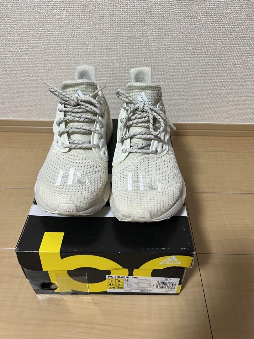 SAOLA Adidas Solar Hu Pharrell Off White 27.0 USATE ACCETTABILI M 10169