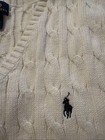 Polo Ralph Lauren L 14-16 Cream Colored Sweater Vest Ivory Excellent Condition — photo 3