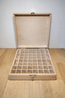 Wooden Essential Oil Storage Box Organizer Holds 58 Bottles Aromatherapy Case
