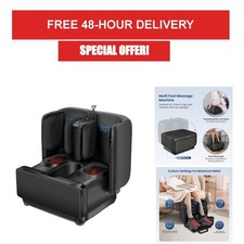 COMFIER Shiatsu Foot Calf Massager with Heat Ottoman Compression