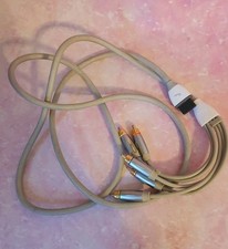 Nintendo Wii Component AV Cable HD 5 RCA HDTV Video Audio 480p Rocket TESTED 