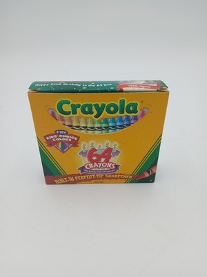 Crayola Crayons 64 Color Box 50th Birthday 2008 With Sharpener Retired NIB!