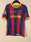 Barcelona Messi 10 2010/11 Nike Home Jersey Football Kit PRINT ISSUE READ  DESC