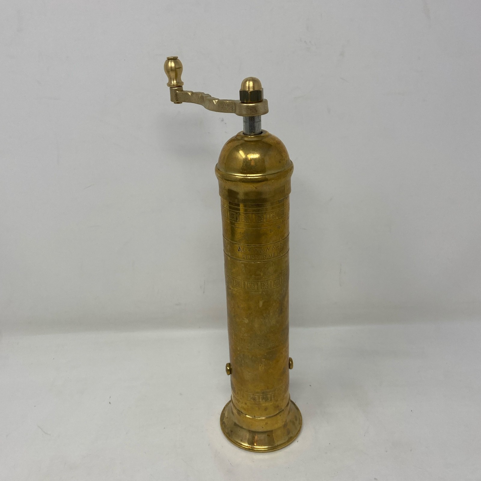 Alexander Home Original European Mill 9-Inch Pepper Grinder - Brass