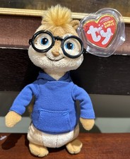 Simon Ty Beanie Babies Plush Alvin And The Chipmunks The Squeakquel 2010 New