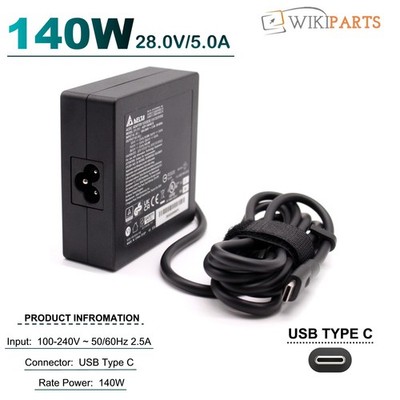 Delta 140W USB-C Ladegerät für ASUS ROG Flow X13 GV302XV-MU009W Typ-C Adapter