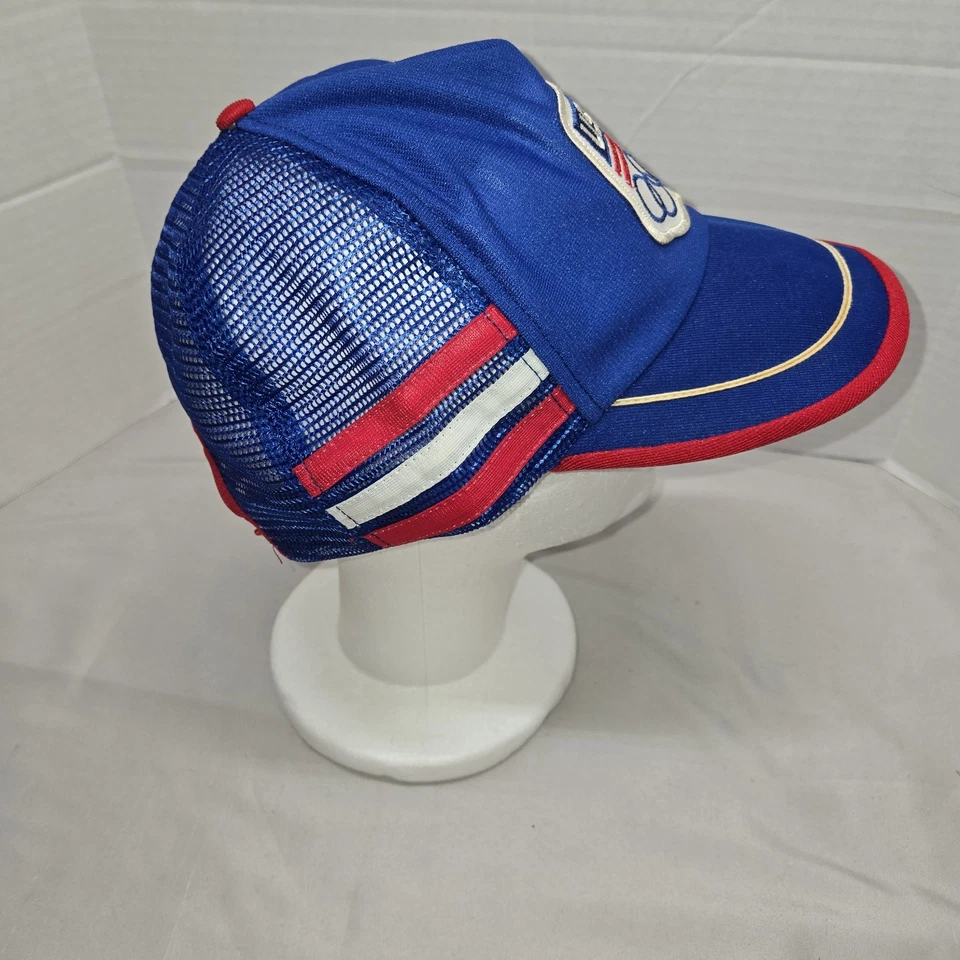 Vtg 80s Team USA Olympics 1988 3 Stripe Trucker Snapback Hat Sports Promo Made - Image 2 of 4