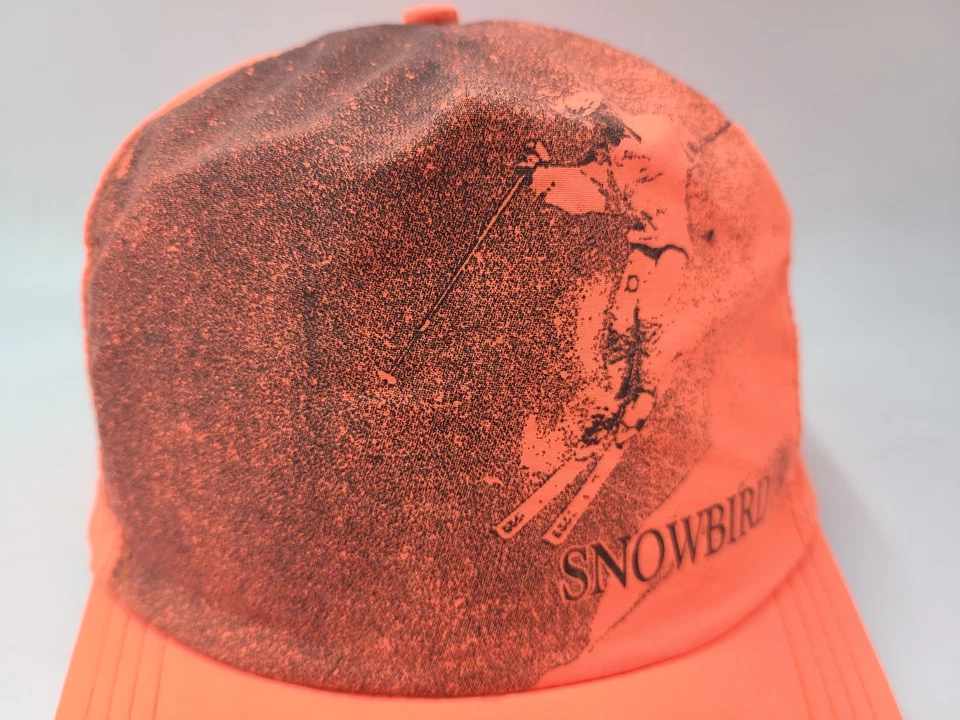 Gorra de Colección Snowbird Utah Estación de Esquí Snapback Hombres Mujeres Hecha en EE. UU. Naranja Foto 4 de 4