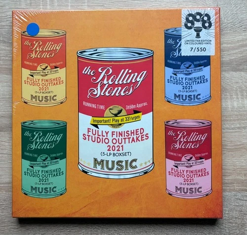 THE ROLLING STONES - FULLY FINISHED STUDIO OUTTAKES 2021 NUMBERED 5LP 7/550