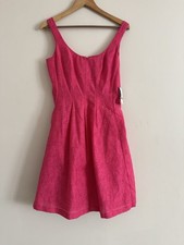 Nine West Bright Pink Dress New NWT Women’s Size 4 Summer Spring Cute