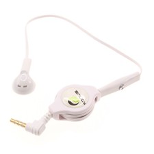 For TCL 60/60R/SE/NxtPaper - Retractable Mono Earphone Headphone 3.5mm w Mic