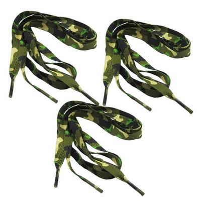  3Pairs Printing Polyester Schuhspitze Sport Meisai Pattern Shoestring