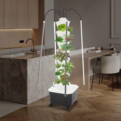 Growing Tower 40-Plant Hydroponic Outdoor Indoor Vertical Hydroponics System
