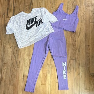 cropped nike jogger set