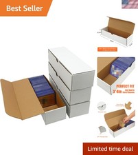 4-Pack 3200-Count Trading/Gaming Card Box Fits Toploaders Sports Cards ...
