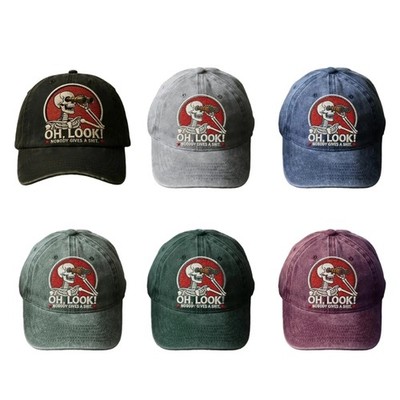 Casual Sporty Baseball Cap Embroidered Lettering Contrast Panels Adjustable