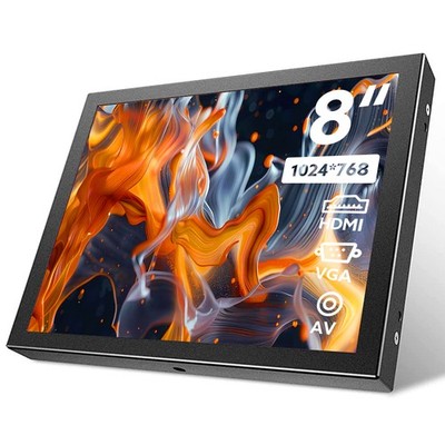Eyoyo 8 Zoll Monitore 1024x768 IPS LCD Bildschirm W/ HDMI VGA AV Eingang Display