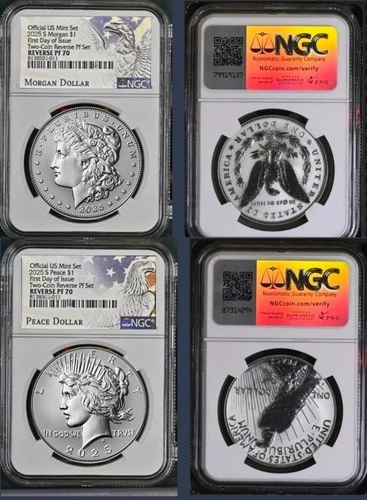 2025 S REVERSE PROOF SILVER PEACE MORGAN DOLLAR NGC PF70 FIRST DAY FDI Presale!
