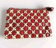 Rare Vintage 1940s Plastiflex Handbag 2 tone Tile Purse  *Read Update