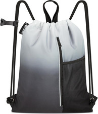 Drawstring Backpack Gym Bag For Men Women String Beach Swim Sports ...
