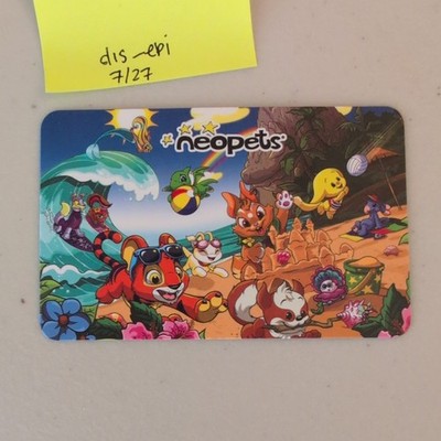 SDCC 2026 Neopets Virtual Prize Code Card - Stamp Rally Beach Bagel Exclusive