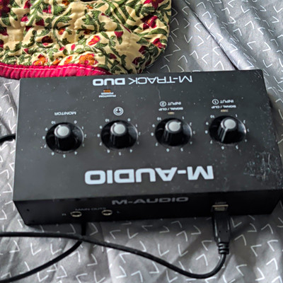 M-Audio M-Track Duo 2-Channel USB Audio Interface XLR/TRS Phantom Power