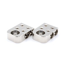 Pair ILL Customz Battery Terminals 0 Gauge 4 Input 1/0 AWG Bolt Down Ends