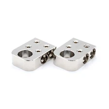 Pair ILL Customz Battery Terminals 0 Gauge 4 Input 1/0 AWG Bolt Down Ends