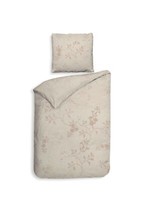 Heckett & Lane Twill BettwäSche 135X200 Yara Beige BlüTen ÄSte BläTter Elegant N