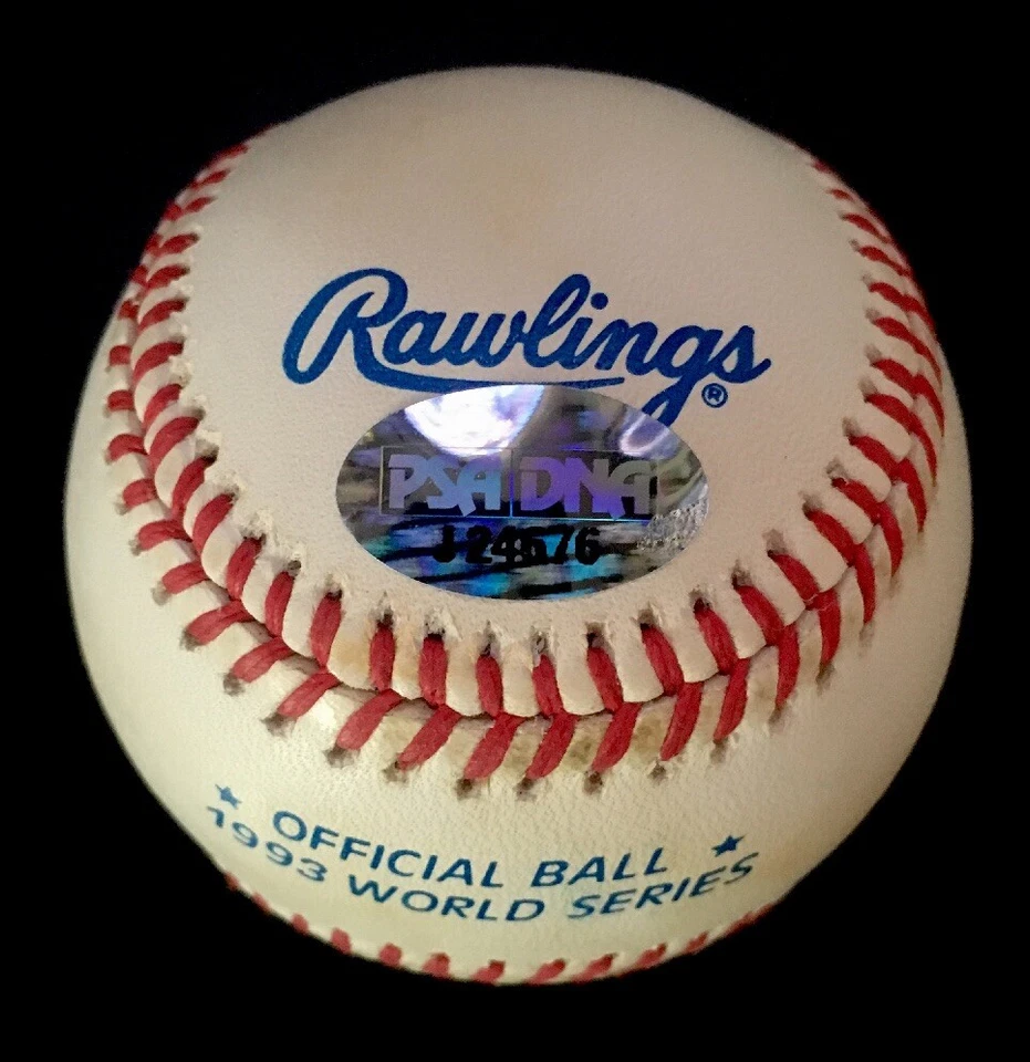 Paul Molitor Autographed Signed 1993 World Series Baseball PSA/DNA COA Brewers - Image 3 of 4