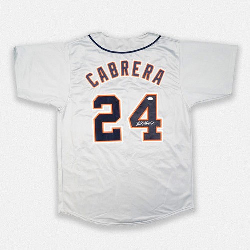 Miguel Cabrera Detroit Tigers Signed Autographed Pro Style Grey Jersey JSA
