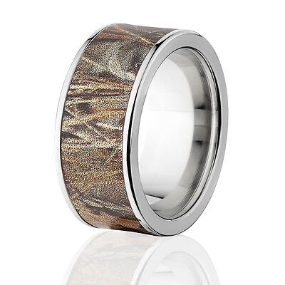 Titanium Camouflage Band Official Licensed Realtree Max 4 Rings