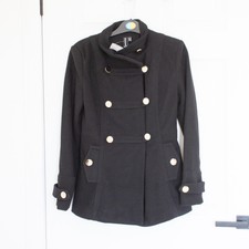 Izabel London Short Military Black Coat - Size 10 - Brand New With Tags