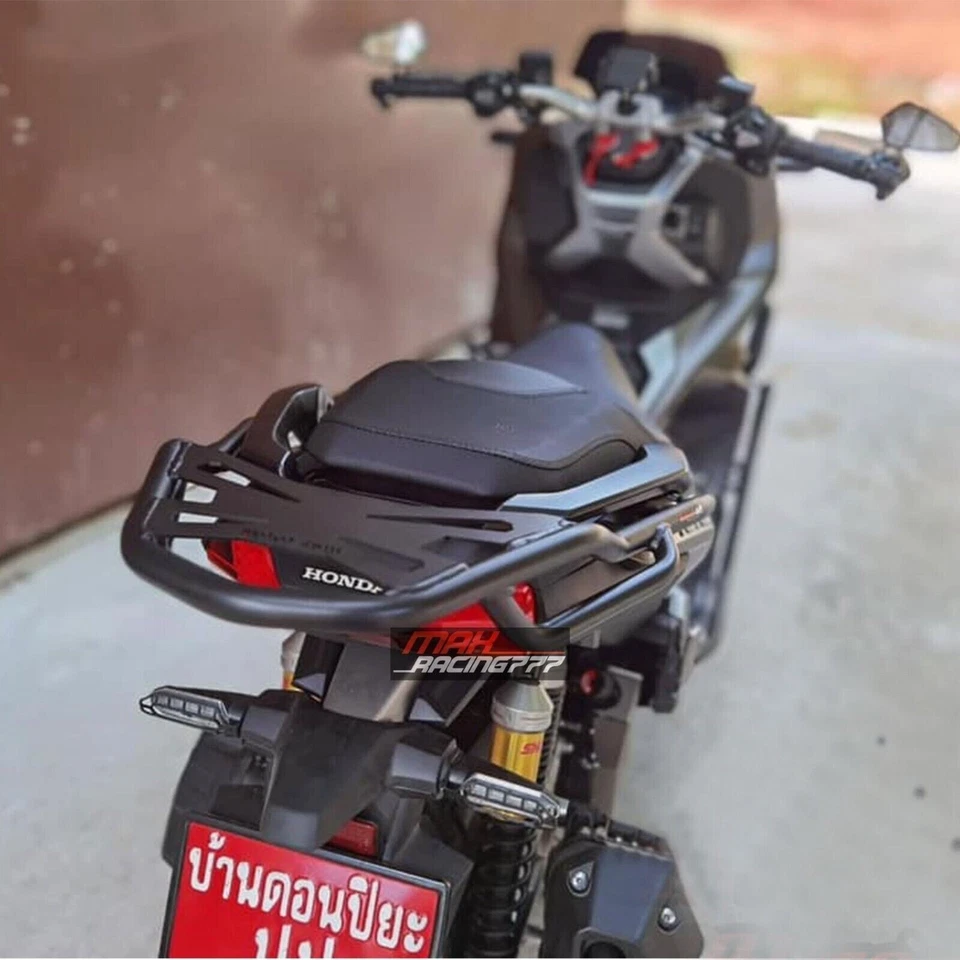 Rear Cargo Rack Black Steel Motorcycle Accessories Luggage HONDA ADV 150 21-22 - Image 2 of 4