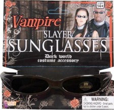 Vampire Slayer Style Glasses with Black UV Lenses, Goth, Dracula NEW SEALED