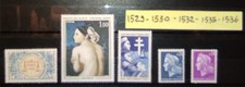 timbres france neufs année 1967 n° 1529 1530 1532 1535 1536