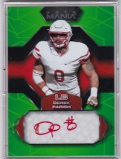DEREK PARISH  2022 Wild Card Auto Mania AUTOGRAPH R/C #AM-H7