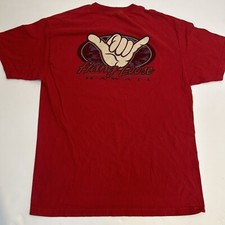 Vintage Hang Loose Hawaii Double Sided T Shirt Shaka Sign Mens Large Short Slv