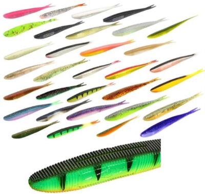 Mikado SAIRA Gummifisch 5 6,5 8 10 12 14 17 20cm Kunstköder Shad Drop Shot Köder