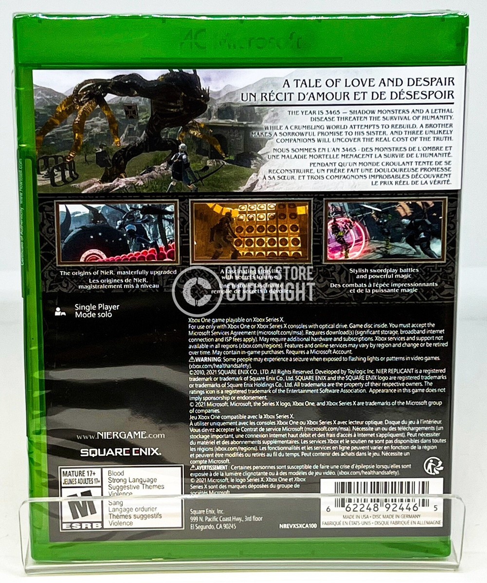 Nier Replicant - Xbox One | Xbox Series X - US VERSION | New