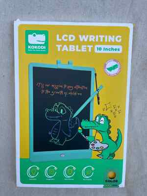 Kokodi LCD 10'' Colorful Toddler Writing Drawing Tablet New Open Box