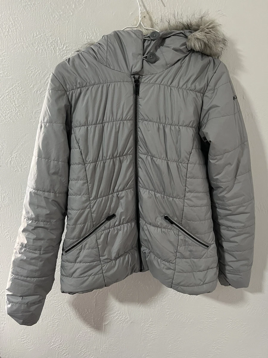 Columbia puffer jacket with fur sale hood